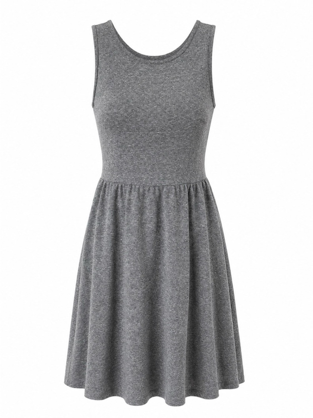 🛥️Old Navy Gray Sleeveless Fit & Flare Mini Dress | SIZE SMALL